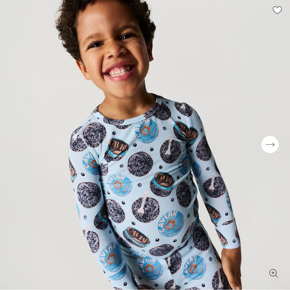Classic Caviar Pajama Set | Posh Peanut